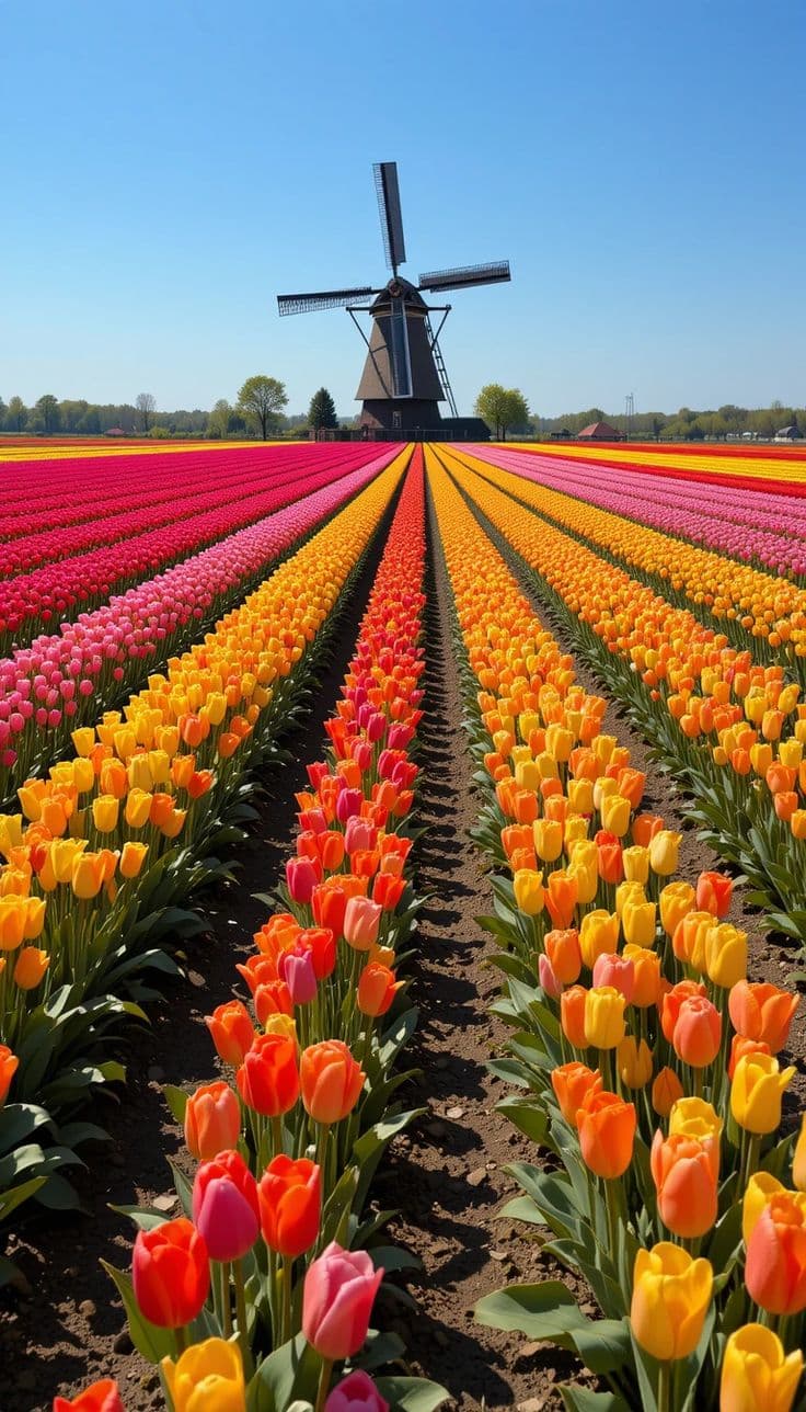Campos de tulipa, Holanda . Experiência exclusiva Sena Tour